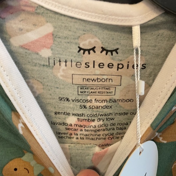 Little sleepies gingerbread gown bamboo - Picture 3 of 3